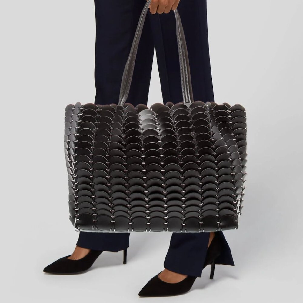 ISO Paco Rabanne Scalloped Pacoio tote in Black LARGE